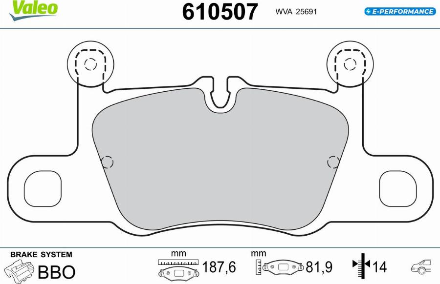 Valeo 610507 - Komplet Pločica, disk-kočnica www.molydon.hr