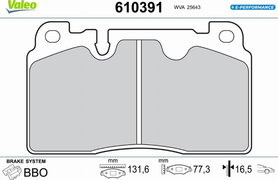 Valeo 610391 - Komplet Pločica, disk-kočnica www.molydon.hr