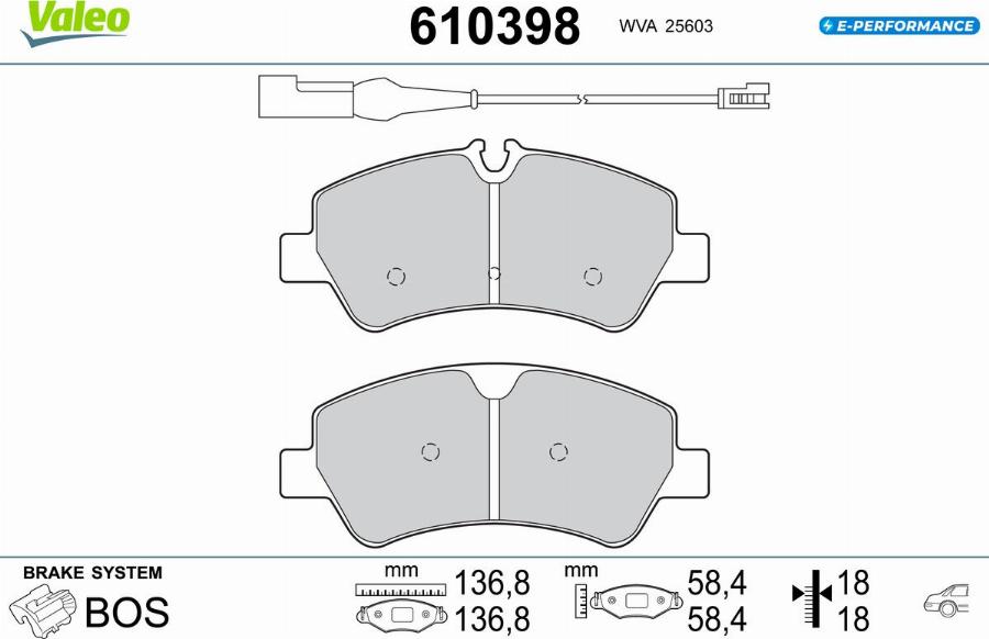 Valeo 610398 - Komplet Pločica, disk-kočnica www.molydon.hr