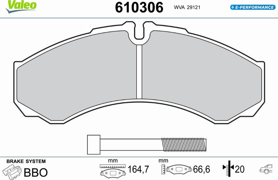 Valeo 610306 - Komplet Pločica, disk-kočnica www.molydon.hr