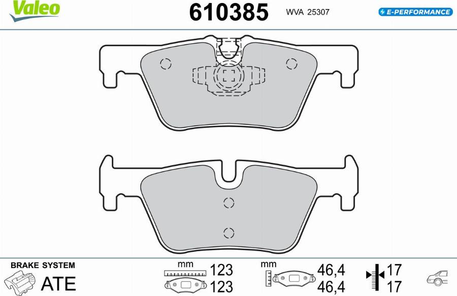 Valeo 610385 - Komplet Pločica, disk-kočnica www.molydon.hr