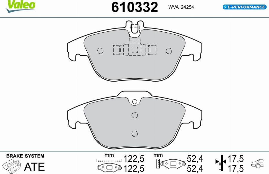 Valeo 610332 - Komplet Pločica, disk-kočnica www.molydon.hr