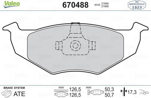 Valeo 670488 - Komplet Pločica, disk-kočnica www.molydon.hr