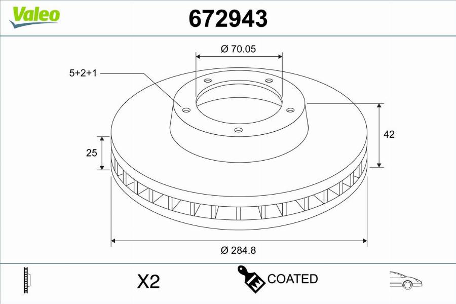 Valeo 672943 - Kočioni disk www.molydon.hr