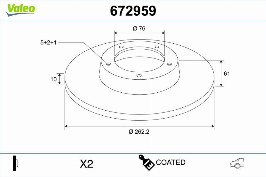 Valeo 672959 - Kočioni disk www.molydon.hr