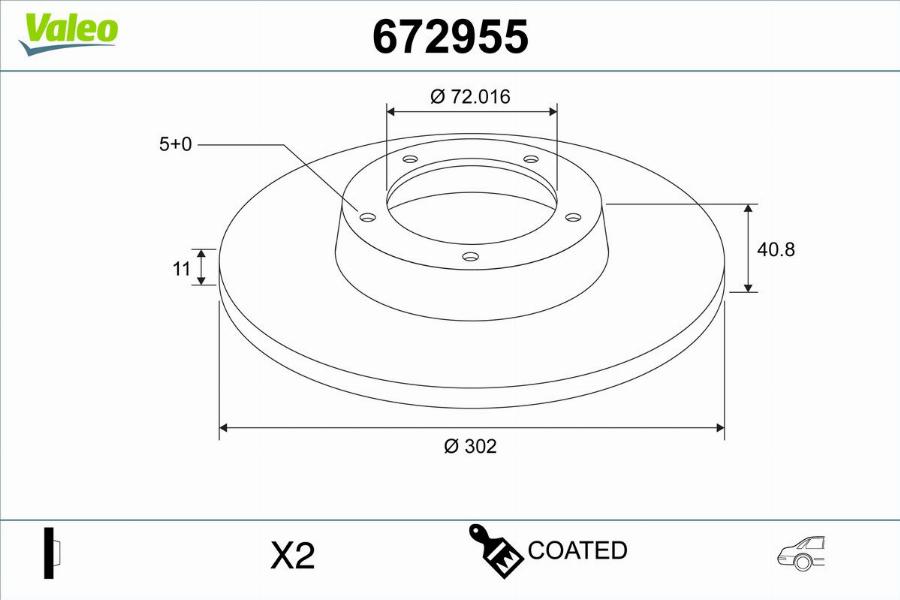 Valeo 672955 - Kočioni disk www.molydon.hr