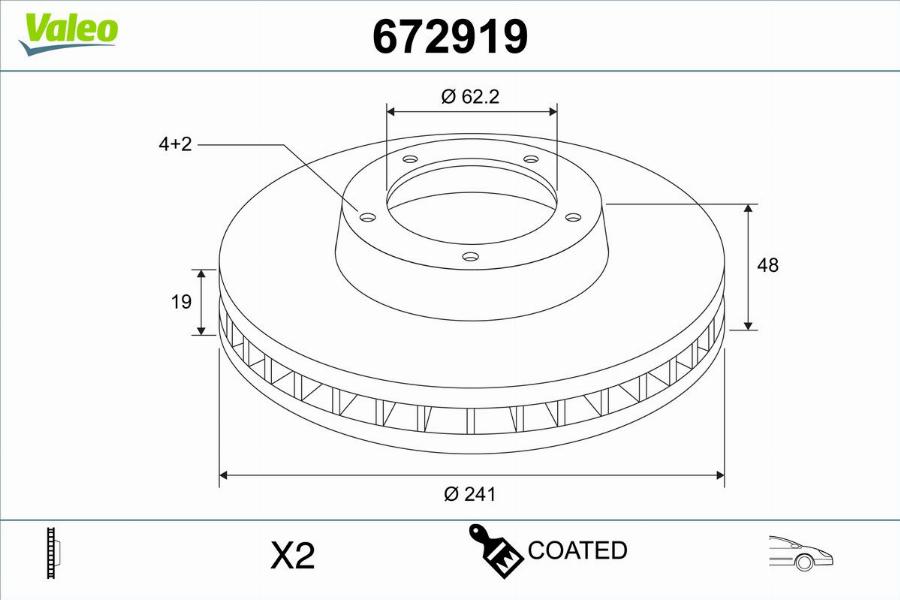 Valeo 672919 - Kočioni disk www.molydon.hr