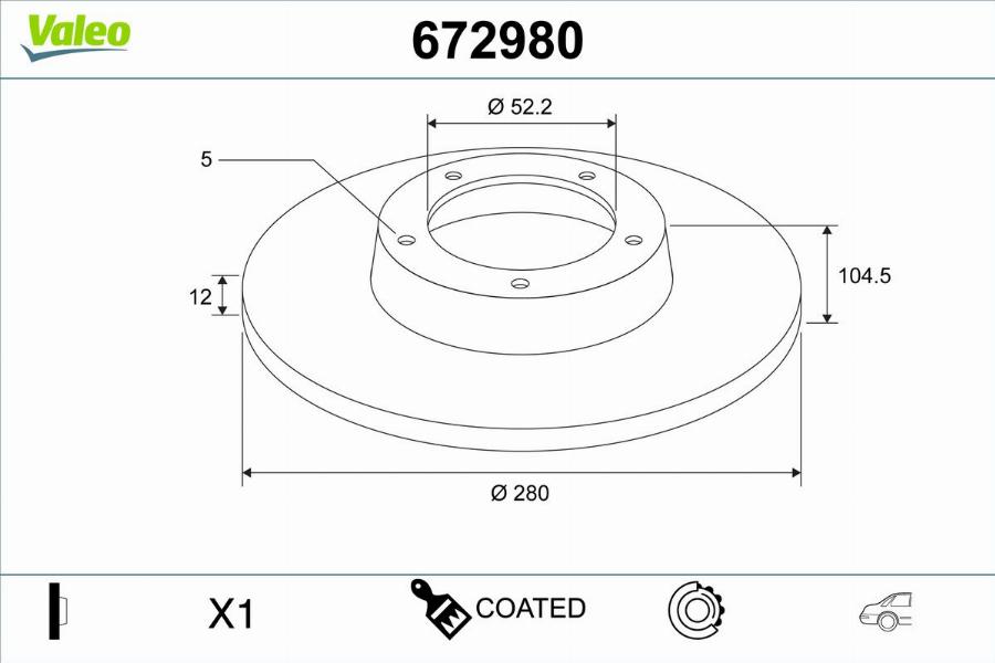 Valeo 672980 - Kočioni disk www.molydon.hr