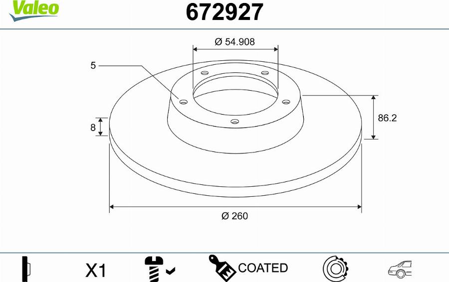 Valeo 672927 - Kočioni disk www.molydon.hr