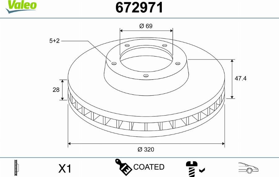 Valeo 672971 - Kočioni disk www.molydon.hr