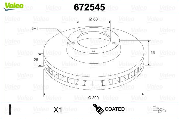 Valeo 672545 - Kočioni disk www.molydon.hr