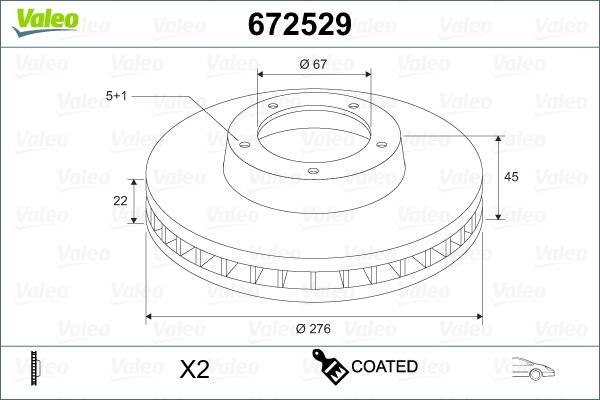 Valeo 672529 - Kočioni disk www.molydon.hr