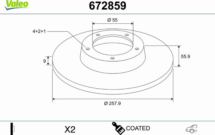 Valeo 672859 - Kočioni disk www.molydon.hr