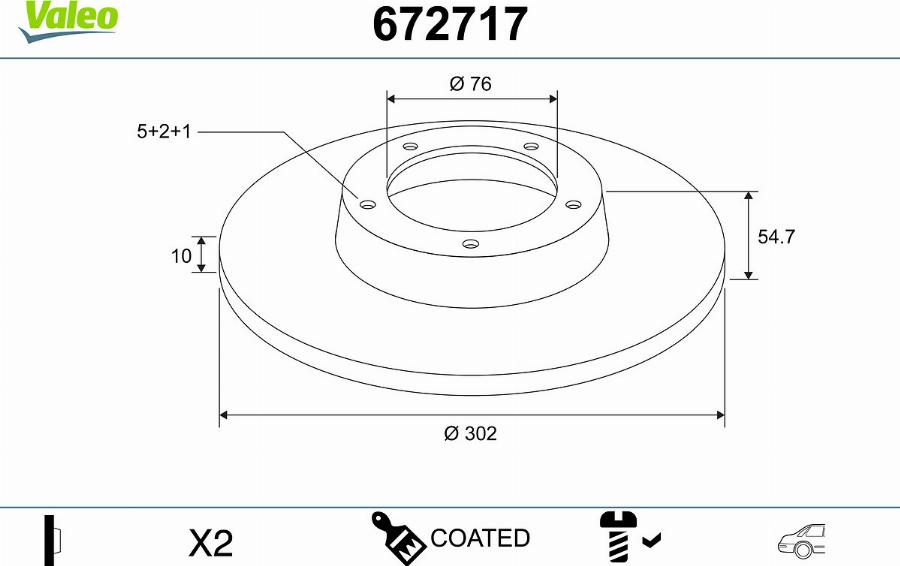 Valeo 672717 - Kočioni disk www.molydon.hr