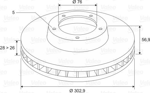 Valeo 197499 - Kočioni disk www.molydon.hr