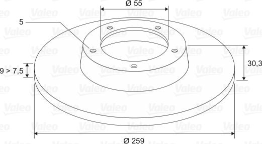 Valeo 197491 - Kočioni disk www.molydon.hr