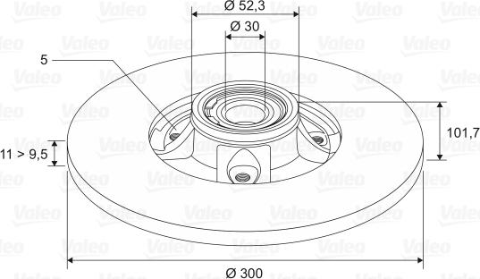 Valeo 197454 - Kočioni disk www.molydon.hr