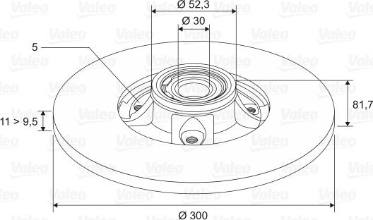 Valeo 197451 - Kočioni disk www.molydon.hr