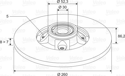 Valeo 197453 - Kočioni disk www.molydon.hr