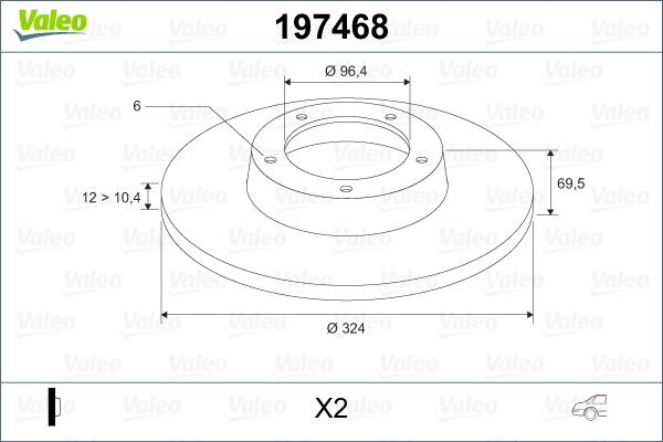 Valeo 197468 - Kočioni disk www.molydon.hr