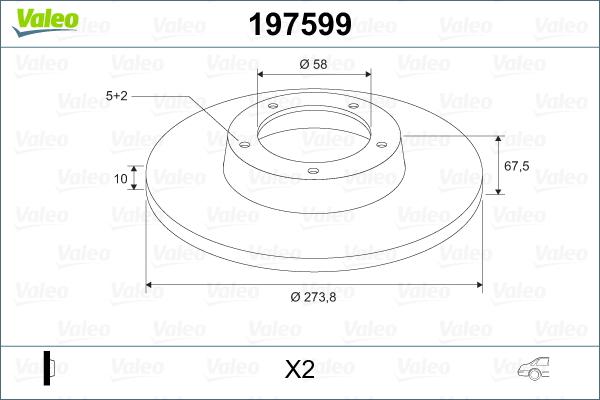 Valeo 197599 - Kočioni disk www.molydon.hr