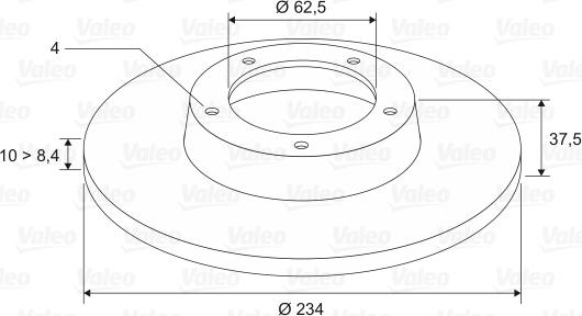 Valeo 197511 - Kočioni disk www.molydon.hr