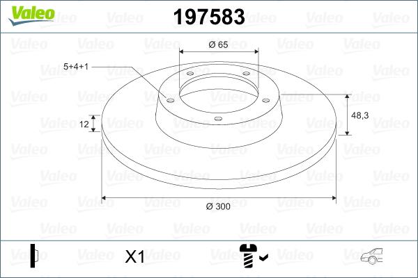 Valeo 197583 - Kočioni disk www.molydon.hr