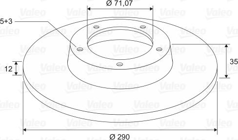 Valeo 197582 - Kočioni disk www.molydon.hr