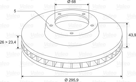 Valeo 197539 - Kočioni disk www.molydon.hr