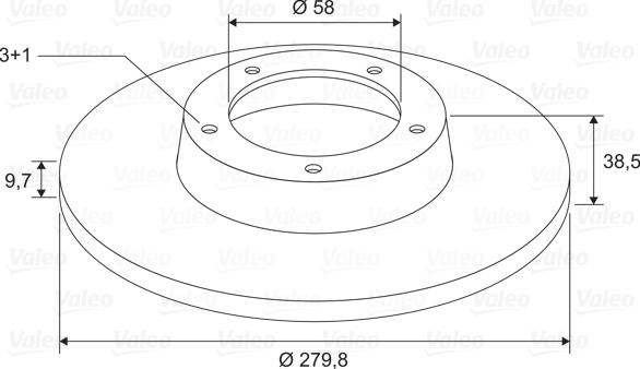 Valeo 197691 - Kočioni disk www.molydon.hr