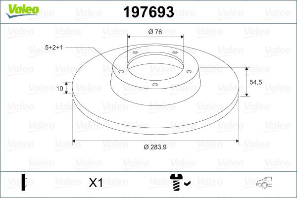 Valeo 197693 - Kočioni disk www.molydon.hr