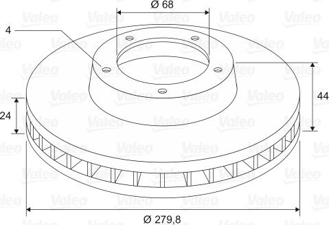 Valeo 197644 - Kočioni disk www.molydon.hr