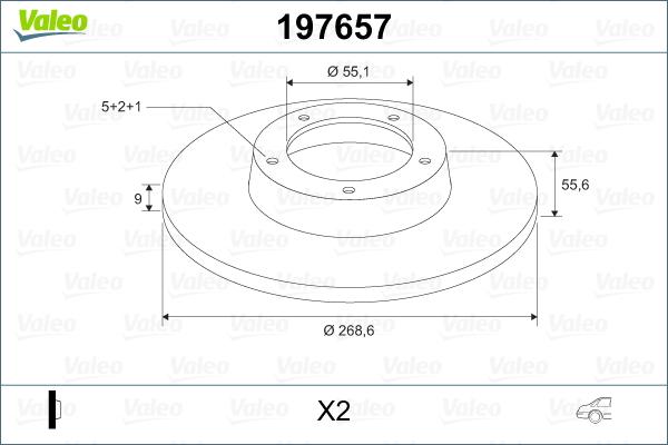 Valeo 197657 - Kočioni disk www.molydon.hr