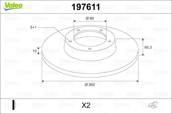 Valeo 197611 - Kočioni disk www.molydon.hr