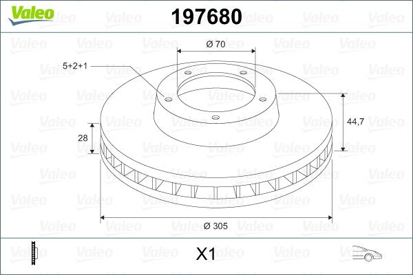 Valeo 197680 - Kočioni disk www.molydon.hr