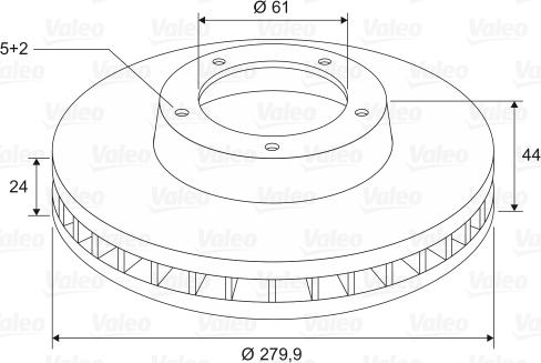 Valeo 197681 - Kočioni disk www.molydon.hr