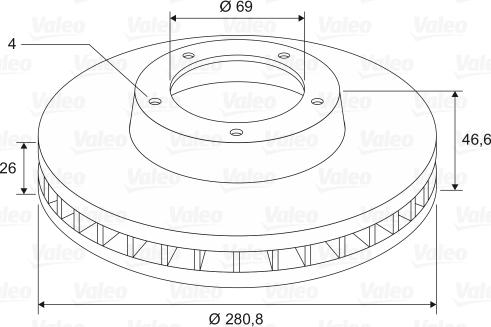 Valeo 197631 - Kočioni disk www.molydon.hr