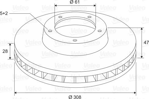 Valeo 197676 - Kočioni disk www.molydon.hr