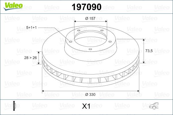 Valeo 197090 - Kočioni disk www.molydon.hr