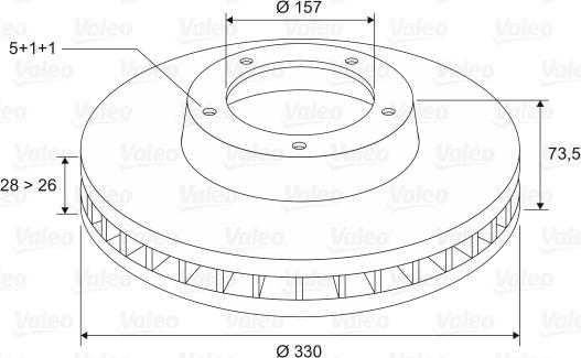 Valeo 197090 - Kočioni disk www.molydon.hr