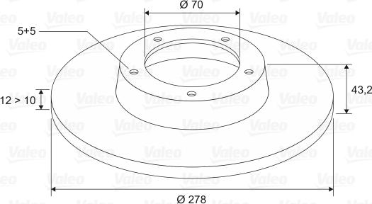 Valeo 197098 - Kočioni disk www.molydon.hr