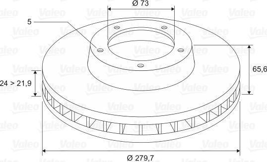 Valeo 297043 - Kočioni disk www.molydon.hr