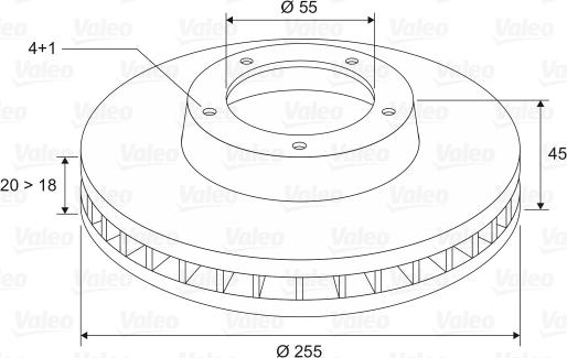 Valeo 197063 - Kočioni disk www.molydon.hr