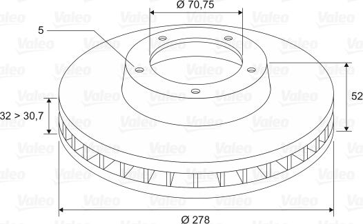 Valeo 197004 - Kočioni disk www.molydon.hr