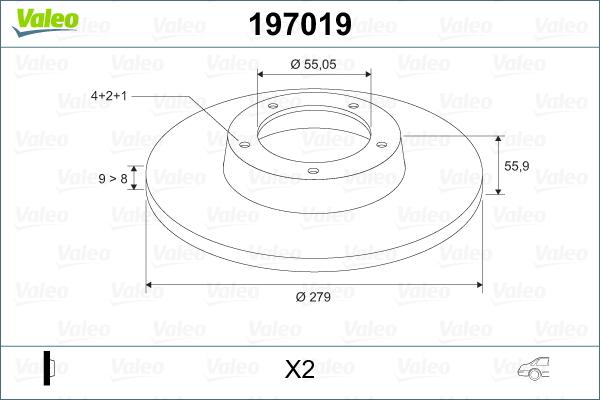 Valeo 197019 - Kočioni disk www.molydon.hr