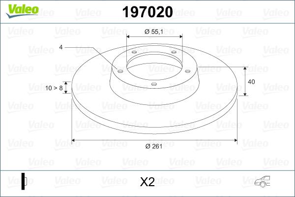 Valeo 197020 - Kočioni disk www.molydon.hr