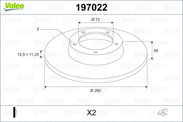 Valeo 197022 - Kočioni disk www.molydon.hr