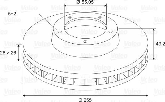 Valeo 197148 - Kočioni disk www.molydon.hr