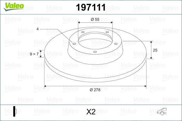 Valeo 197111 - Kočioni disk www.molydon.hr