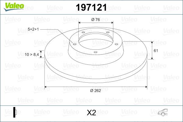 Valeo 197121 - Kočioni disk www.molydon.hr